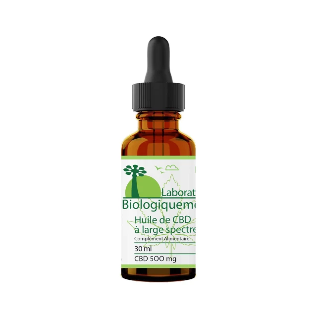 Huile de CBD bio à large spectre 500mg